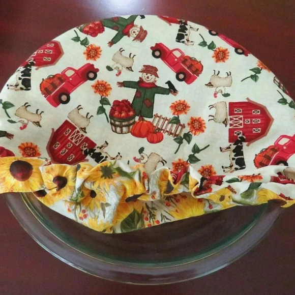 Kitchenaid Mixer Bowl Cover, Reversible Sunflowers Mixer Bowl Cover - Picture 6 of 7